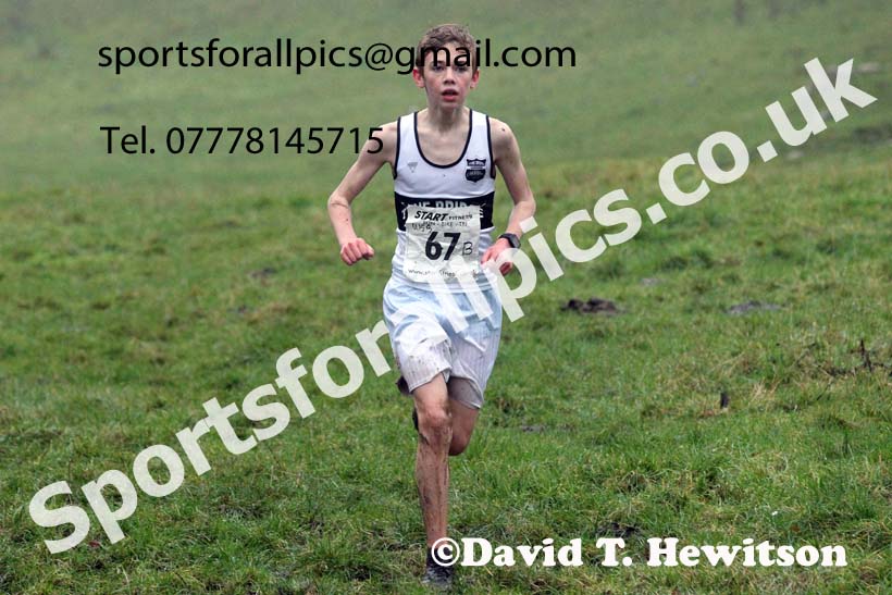 Boys under-15s, NECAA Junior Cross Country Relays, Thornley Farm, Peterlee, Saturday, December 12th. Photo: David T. Hewitson/Sports for All Pics